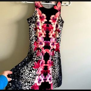 H&M Floral A-Line Dress in XS